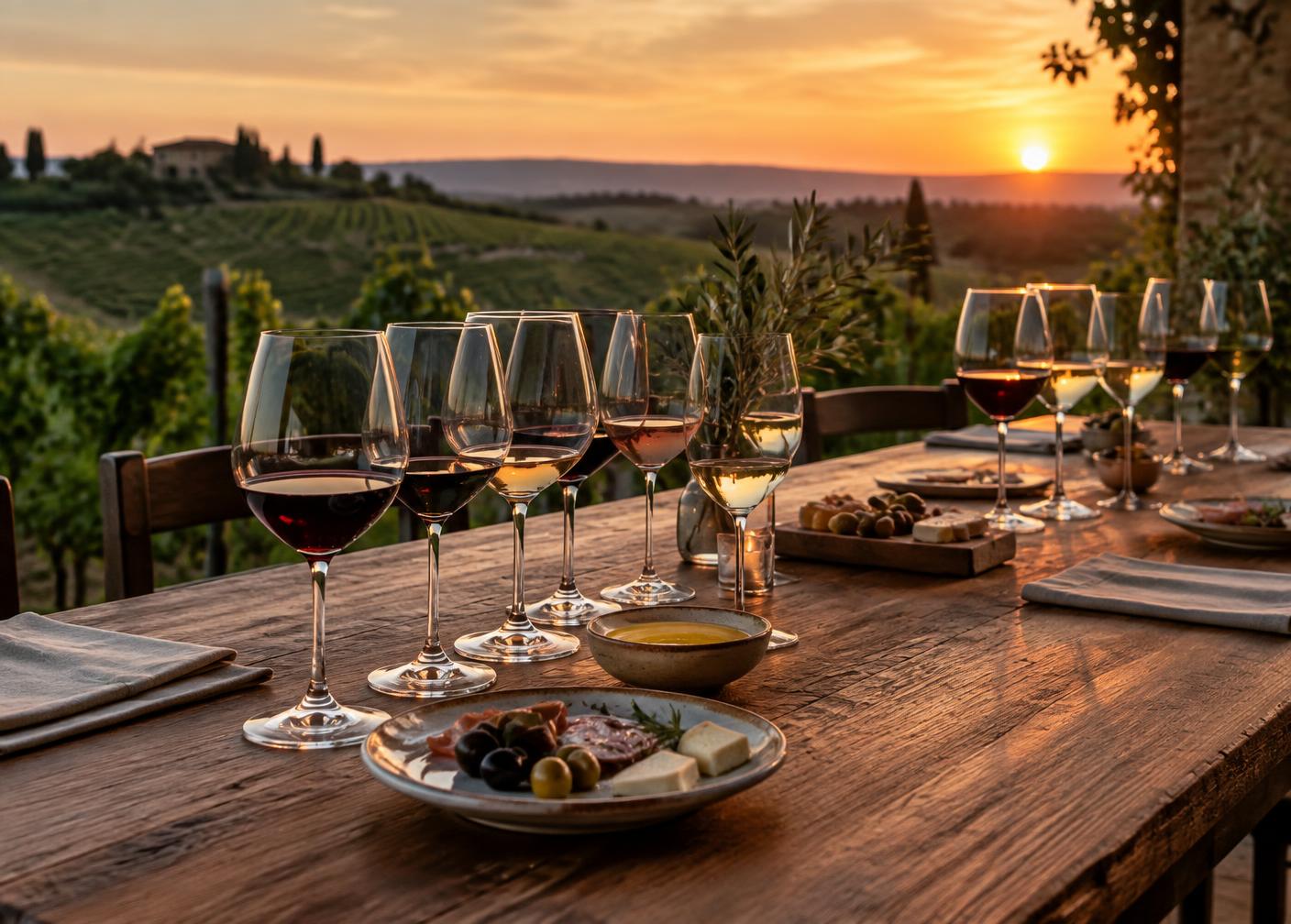 Tavola di degustazione dimostrativa